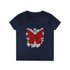"Crimson Butterfly" V-Neck T-Shirt