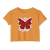 "Crimson Butterfly" Crop Top