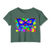"Vibrant Butterfly" Crop Top for