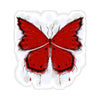 "Crimson Butterfly" Kiss-Cut Stickers