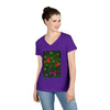 "Mushroom Forest"V-Neck T-Shirt