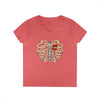 "Caged Heart" V-Neck T-Shirt