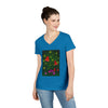 "Mushroom Forest"V-Neck T-Shirt