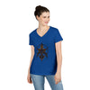 "Orchid of the Shadows" V-Neck T-Shirt