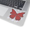 "Crimson Butterfly" Kiss-Cut Stickers