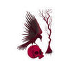 "Crimson Raven" Kiss-Cut Stickers