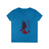"Crimson Raven" V-Neck T-Shirt