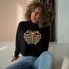 "Caged Heart" Crop Hoodie