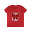 "Crimson Butterfly" V-Neck T-Shirt