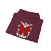 "Crimson Butterfly" Unisex Hoodie