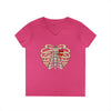 "Caged Heart" V-Neck T-Shirt