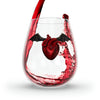 "Heart of Shadows" Stemless Wine Glass, 11.75oz