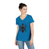 "Orchid of the Shadows" V-Neck T-Shirt