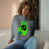"Graffiti Skull" Crop Hoodie