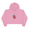 "Sketchy Heart" Crop Hoodie