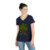 "Mushroom Forest"V-Neck T-Shirt