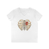 "Caged Heart" V-Neck T-Shirt