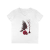"Crimson Raven" V-Neck T-Shirt