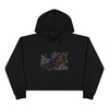 "Spectrum Raven" Crop Hoodie