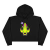 "Columbine Skull" Crop Hoodie