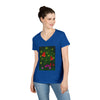 "Mushroom Forest"V-Neck T-Shirt