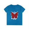 "Crimson Butterfly" V-Neck T-Shirt