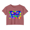 "Vibrant Butterfly" Crop Top for