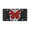 "Crimson Butterfly" Vanity Plate