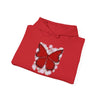 "Crimson Butterfly" Unisex Hoodie