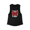 "Crimson Butterfly" Muscle Tank