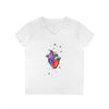 "Sketch Heart" V-Neck T-Shirt