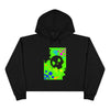 "Graffiti Skull" Crop Hoodie
