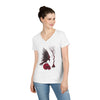 "Crimson Raven" V-Neck T-Shirt