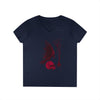 "Crimson Raven" V-Neck T-Shirt
