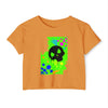 "Graffiti Skull" Crop Top