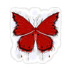"Crimson Butterfly" Kiss-Cut Stickers