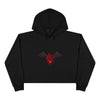 "Heart of Shadows" Crop Hoodie