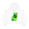 "Graffiti Skull" Crop Hoodie