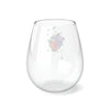 "Sketchy Heart" Stemless Wine Glass, 11.75oz