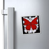 "Crimson Butterfly" Magnets