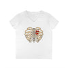 "Caged Heart" V-Neck T-Shirt