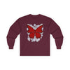 "Crimson Butterfly" Long Sleeve Tee