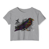 "Spectrum Raven" Crop Top
