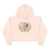 "Caged Heart" Crop Hoodie