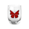 "Crimson Butterfly" Whiskey Glass