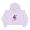 "Sketchy Heart" Crop Hoodie