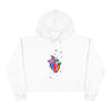 "Sketchy Heart" Crop Hoodie