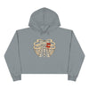 "Caged Heart" Crop Hoodie