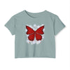 "Crimson Butterfly" Crop Top