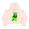 "Graffiti Skull" Crop Hoodie